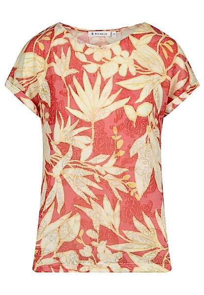 BICALLA T-Shirt Shirt mit Blätter-Print und günstig online kaufen