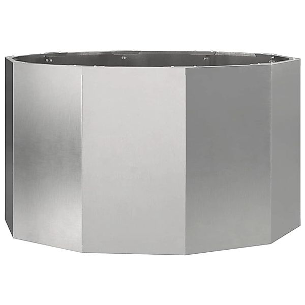 vidaXL Pflanzkübel Silber 90 x 90 x 50 cm Edelstahl 883756 günstig online kaufen