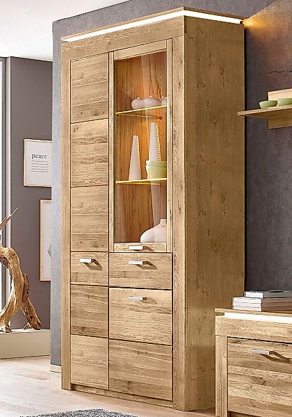 VOGL Möbelfabrik Vitrine Höhe 209 cm, Breite 122 cm mit viel Stauraum, teil günstig online kaufen