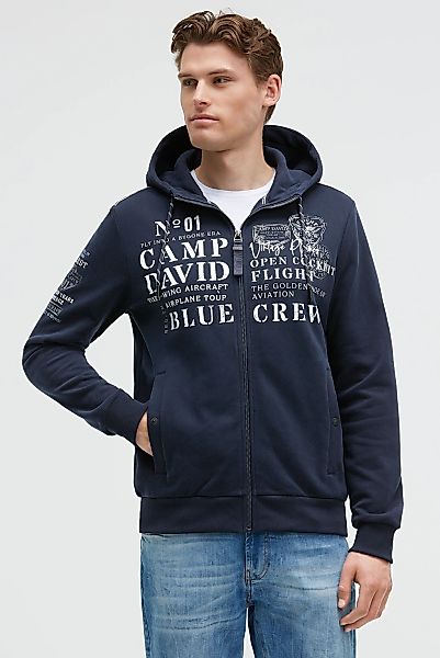 CAMP DAVID Kapuzensweatjacke Eingrifftaschen mit Druckknopfverschluss günstig online kaufen