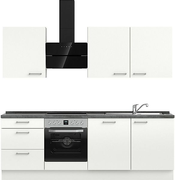 nobilia® Küchenzeile "Laser II", Ausrichtung wählbar, Breite 240 cm, vormon günstig online kaufen