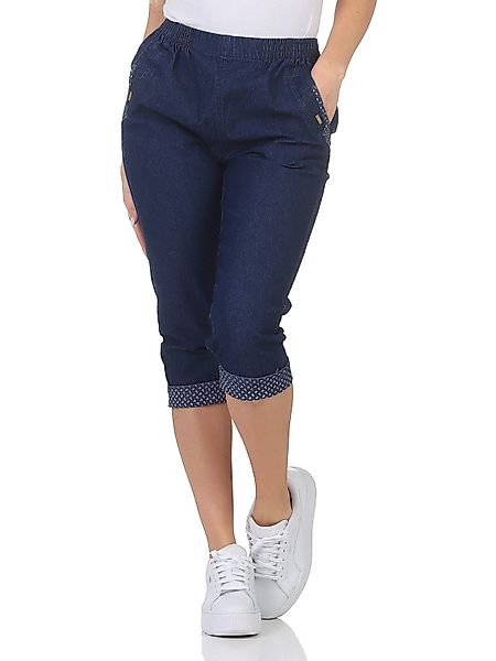 Aurela Damenmode 7/8-Caprijeans Damen Sommer Bermuda günstig online kaufen