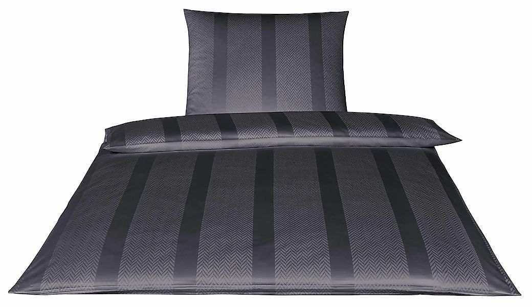 Elegante Bettwäsche "Metropolis" 2 Stk. mit Streifen günstig online kaufen