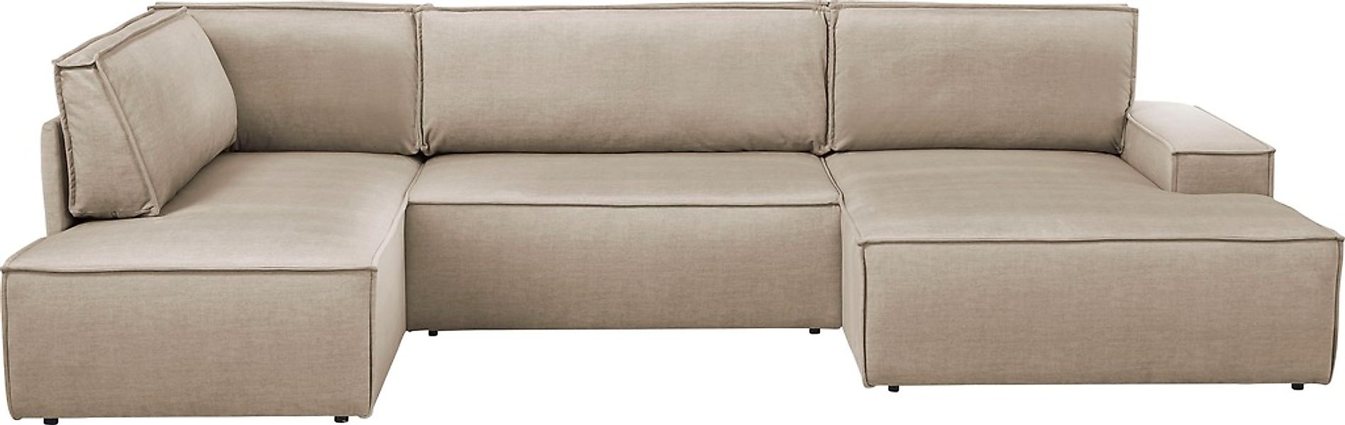 Home affaire Wohnlandschaft »SHERWOOD 329 cm, U-Form, Schlafsofa,«, Schlaff günstig online kaufen