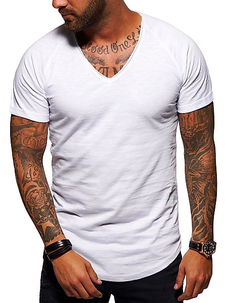 Style-Division T-Shirt mit V-Ausschnitt für Herren günstig online kaufen