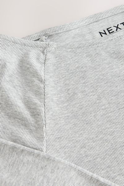 Next Blusenshirt Langarmoberteil mit offenem U-Boot-Ausschnitt günstig online kaufen
