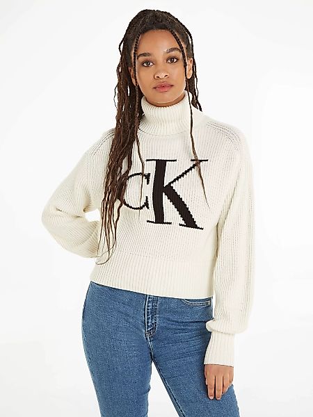 Calvin Klein Jeans Rollkragenpullover "BLOWN UP CK LOOSE SWEATER" günstig online kaufen