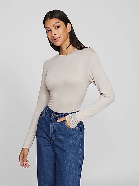 Vila Langarmshirt VIALEXIA O-NECK L/S TOP günstig online kaufen