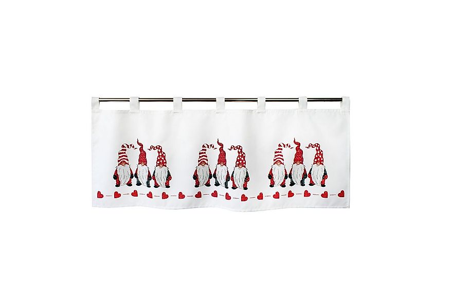 Delindo Lifestyle Scheibengardine Wichtel zu Weihnachten, 45x120 cm (1 St), günstig online kaufen