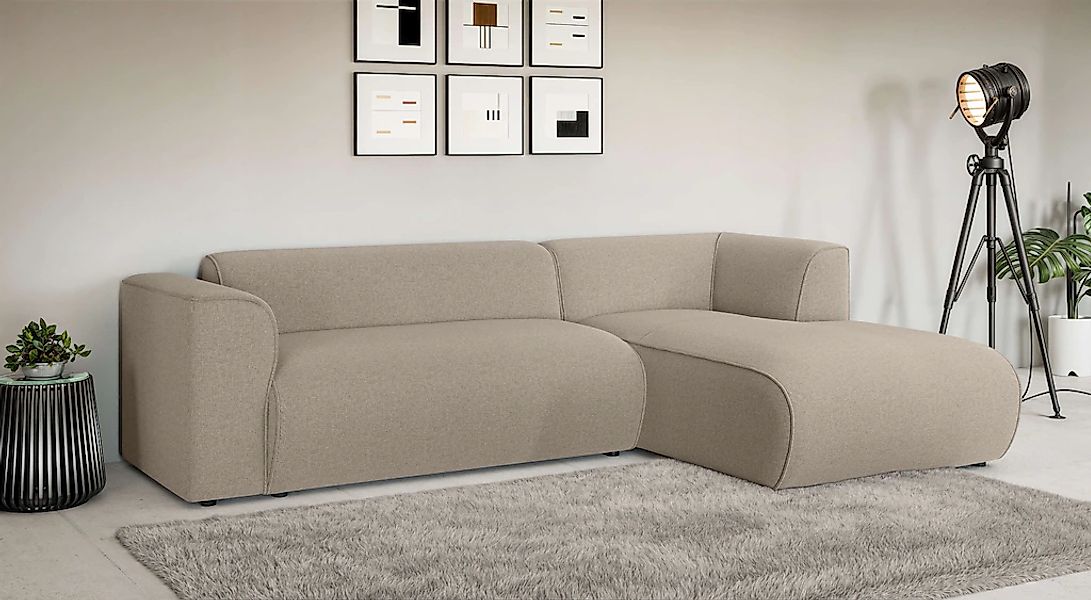 Home affaire Ecksofa "MERID L-Form (257 cm), zeitlos & stilvolles Design," günstig online kaufen