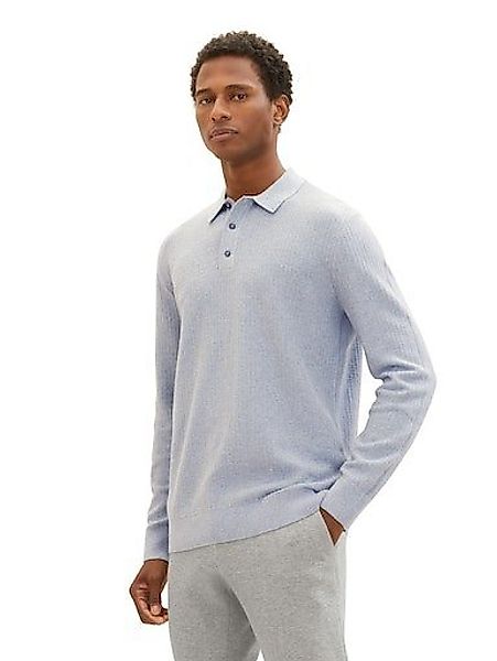 TOM TAILOR Polokragenpullover mit kurzer Knopfleise am Polokragen günstig online kaufen