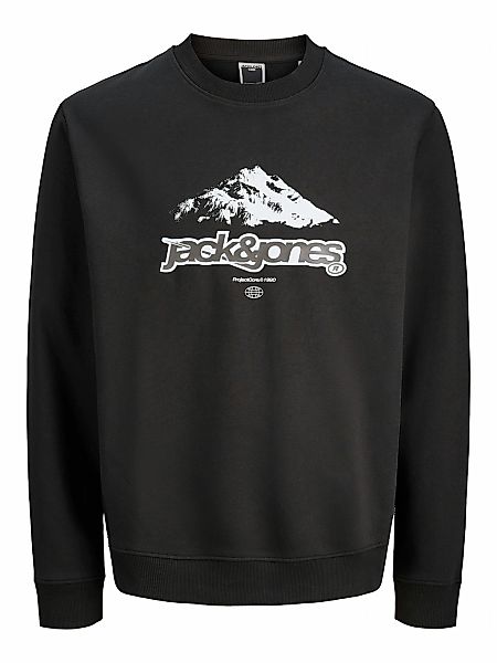 Jack & Jones Kapuzensweatshirt "JCOFLARE FRONT PRINT SWEAT CREW NECK" günstig online kaufen