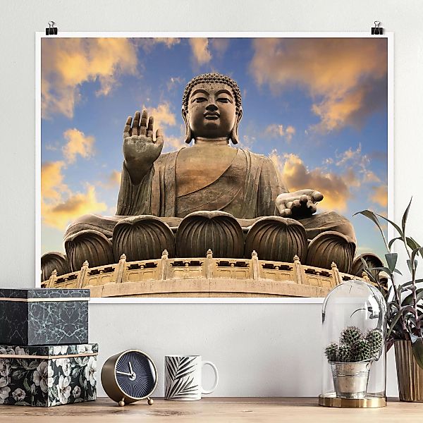 Poster - Querformat Großer Buddha günstig online kaufen