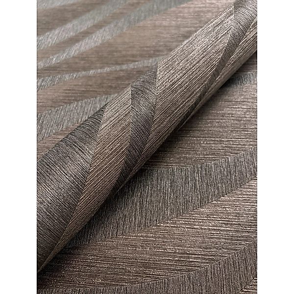 Newroom Vliestapete Sirius Brown Wellen Glamour FSC® günstig online kaufen