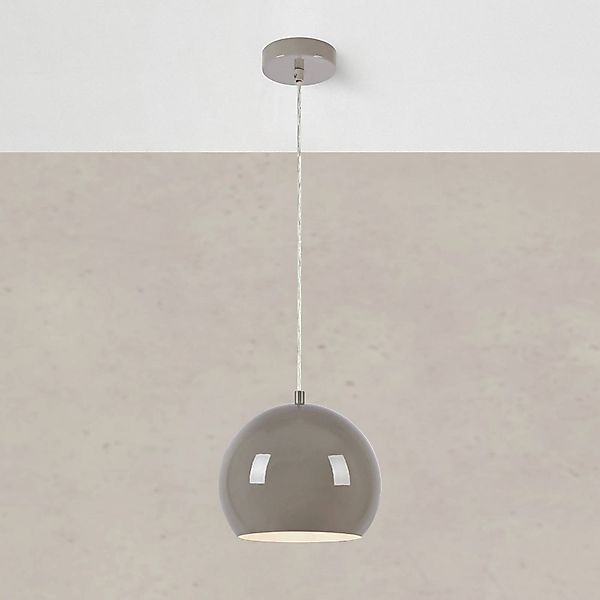 Pendellampe Pop, Ø 20 cm, greige, Metall günstig online kaufen