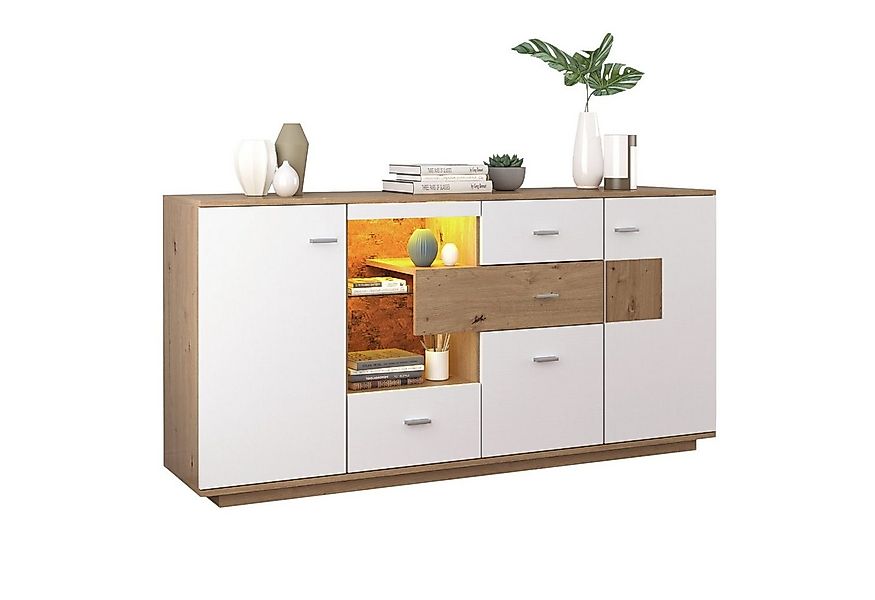 HAUSS SPOLE Sideboard Sideboard Kommode Beistellschrank Aufbewahrungsschran günstig online kaufen