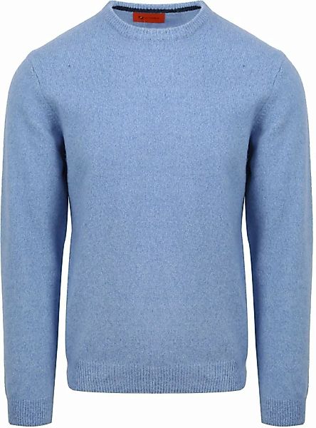 Suitable Lammwolle Pullover Rundhals Hellblau - Größe L günstig online kaufen
