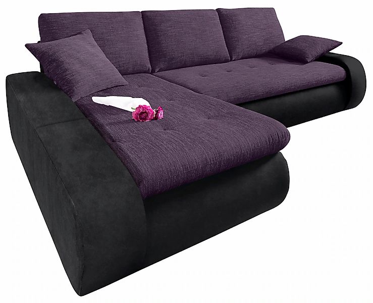 TRENDMANUFAKTUR Ecksofa "Indie, modern und bequem, Materialmix, OTTOs Choic günstig online kaufen