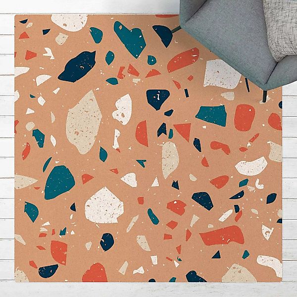 Kork-Teppich Detailliertes Terrazzo Muster Torino günstig online kaufen