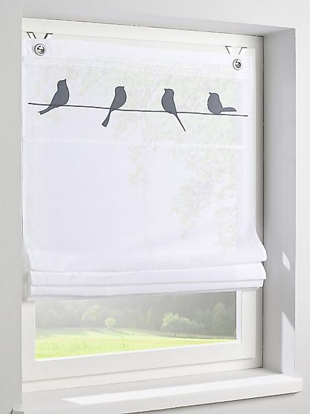 Kutti Raffrollo Gravelot, mit Hakenaufhängung, ohne Bohren, freihängend, Ap günstig online kaufen