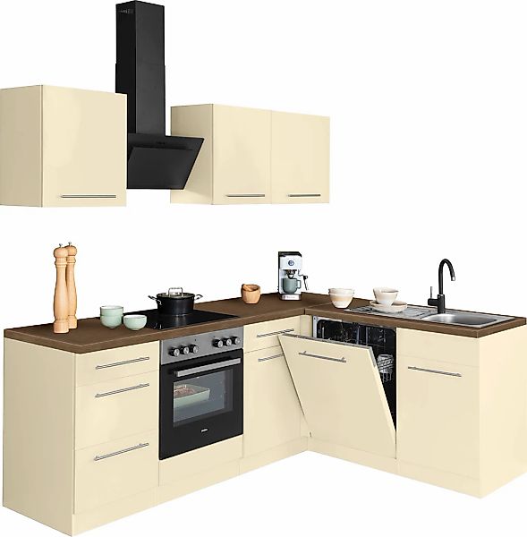 wiho Küchen Winkelküche "Unna" ohne E-Geräte, Stellbreite 220 x 170 cm günstig online kaufen