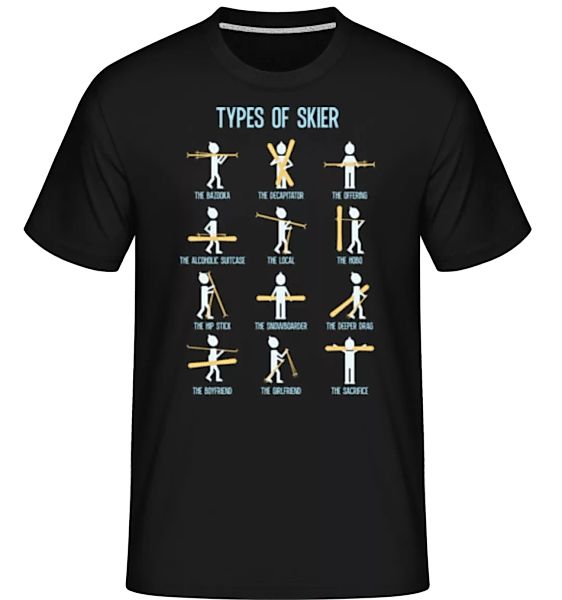 Types Of Skier · Shirtinator Männer T-Shirt günstig online kaufen