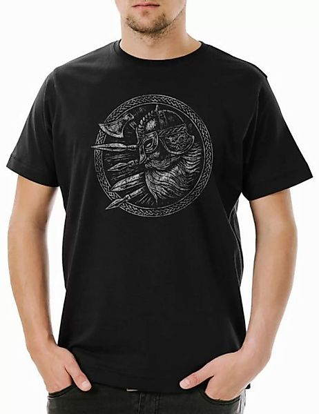 Urban Backwoods Print-Shirt Viking II Herren T-Shirt Walhalla Wikinger Thor günstig online kaufen