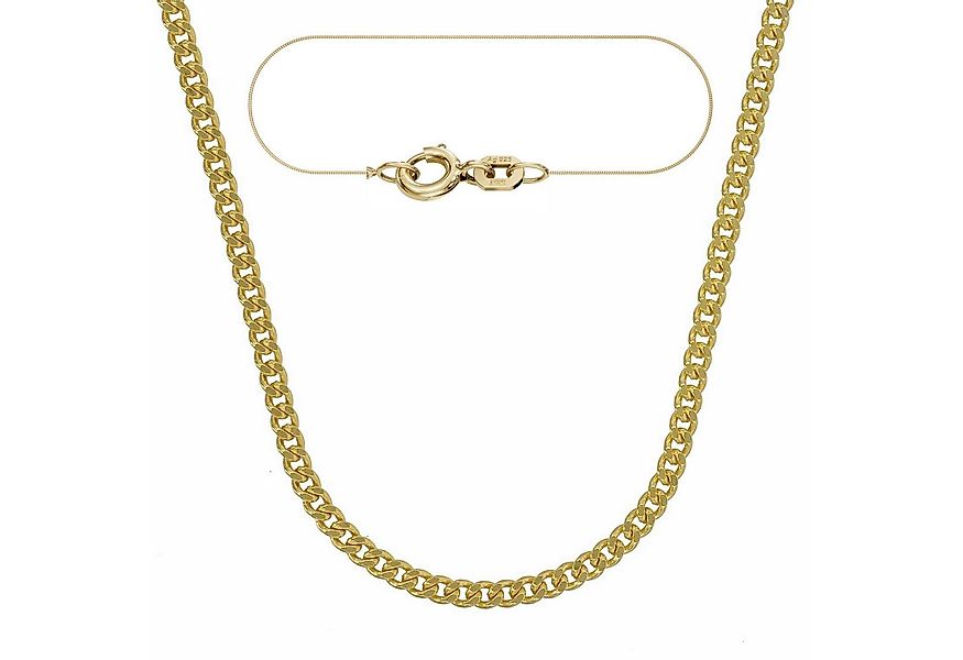 HOPLO Panzerkette Vergoldete Panzerkette Halskette 1,7 mm 36 cm 925 Silber günstig online kaufen