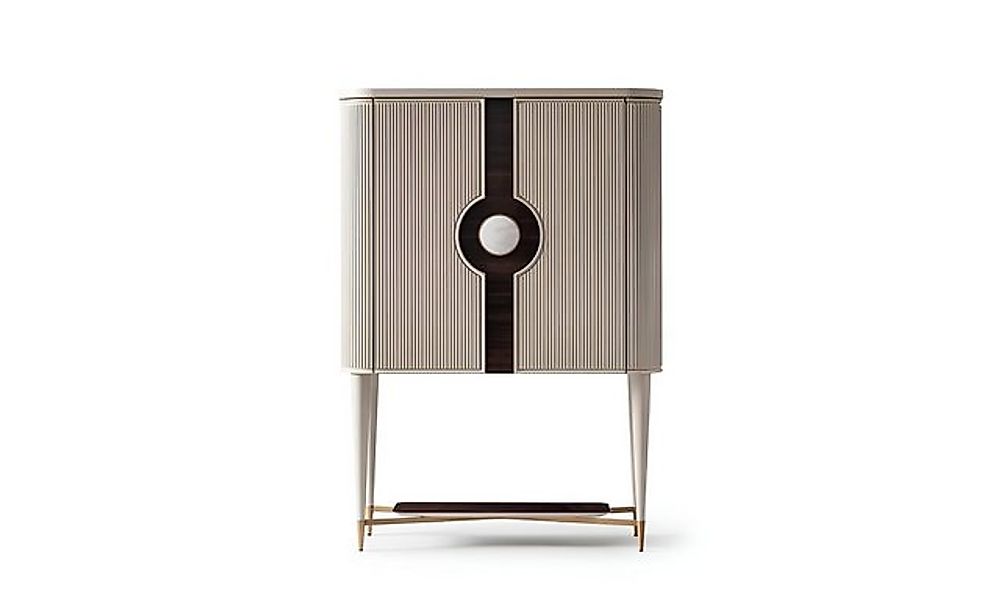 Xlmoebel Barschrank Beigefarbener Holzbarschrank mit Flaschendesign für Get günstig online kaufen