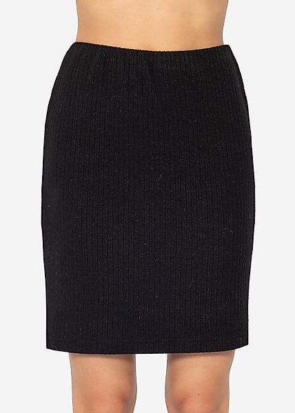 SASSYCLASSY A-Linien-Rock Gerippter Minirock Damen mit günstig online kaufen