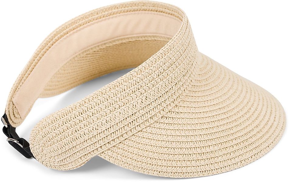 styleBREAKER Visor Papierstroh Visor Cap Einfarbig günstig online kaufen