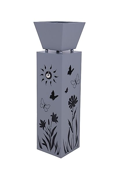 Garden Pleasure Pflanzkübel, Pflanzsäule mit Blumenmotiv günstig online kaufen