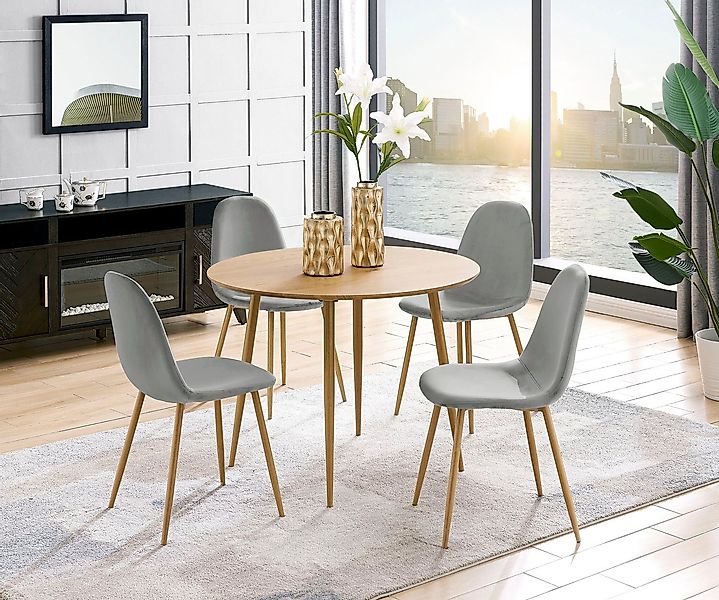 Leonique Esszimmerstuhl Eadwine, TOPSELLER! Stuhl, Küchenstuhl, 4-Fuß Stuhl günstig online kaufen