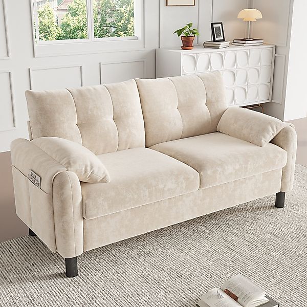 autolock 2-Sitzer Sofa Polstersofa aus Chenille günstig online kaufen