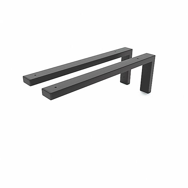 HEVVA Waschtischhalterung MAIN Schwarz 45 cm Tiefe 2er Set günstig online kaufen