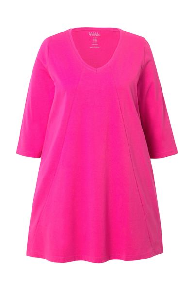 Ulla Popken Longshirt Longshirt Ziernähte A-Linie günstig online kaufen