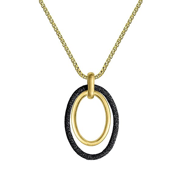 Zeeme Kette mit Anhänger Edelstahl gelb günstig online kaufen