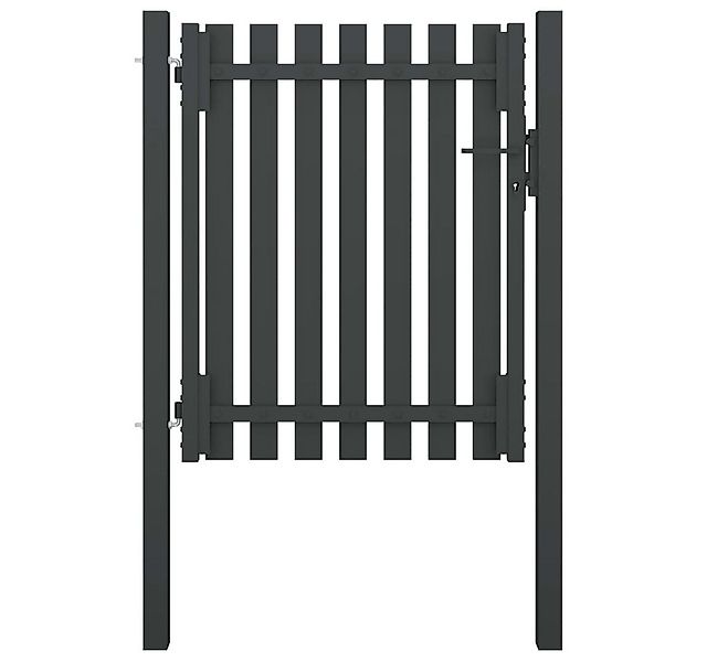 vidaXL Gartentor Gartentor Stahl 1x1,5 m Anthrazit günstig online kaufen