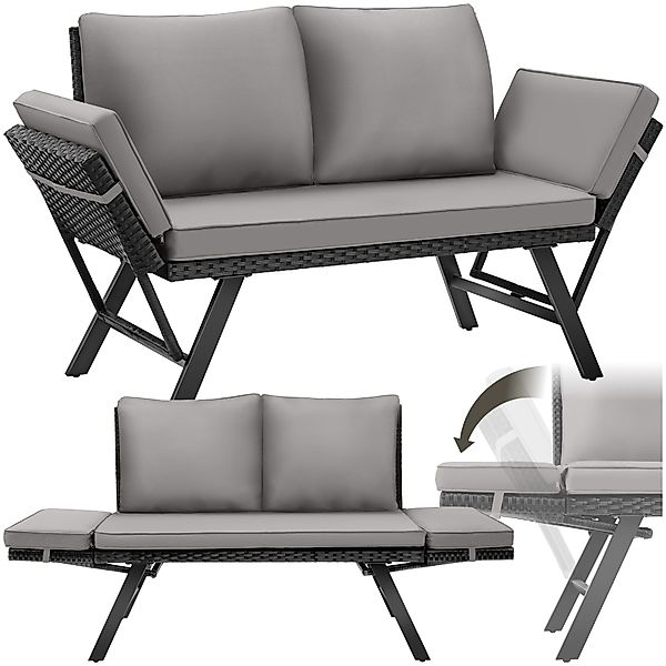 tectake Loungeset Rattan-Loungesofa, (Set., 1-tlg), Hochwertiges günstig online kaufen