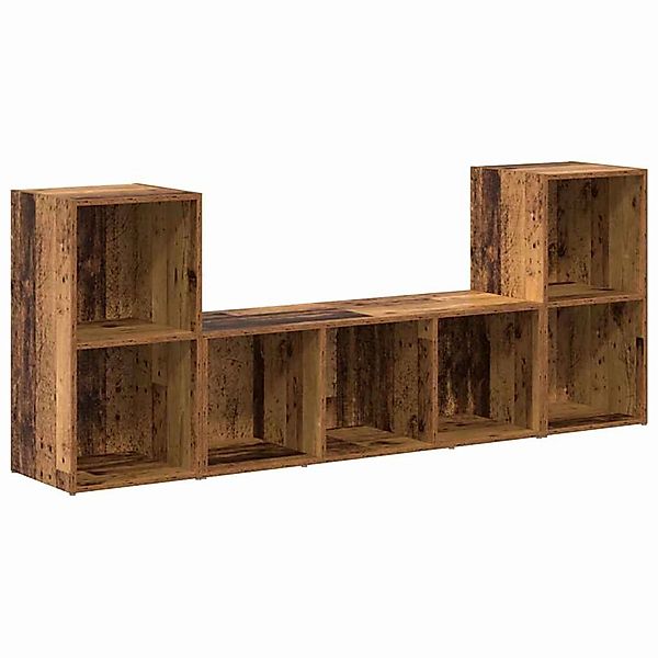 vidaXL TV-Schrank 3 Stk Braun 107 x 35 x 37 cm Holzwerkstoff 3393252 günstig online kaufen