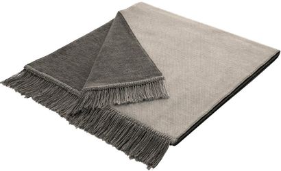 Biederlack Sesselschoner "Cotton Cover Salt & Pepper" mit Fransen günstig online kaufen
