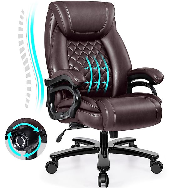 ChaCool Bürostuhl Ergonomisch PU Leder - günstig online kaufen