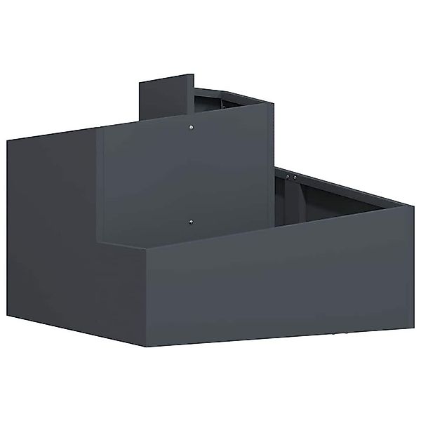 vidaXL Blumentopf Gartenblumentopf Anthrazit 60 x günstig online kaufen