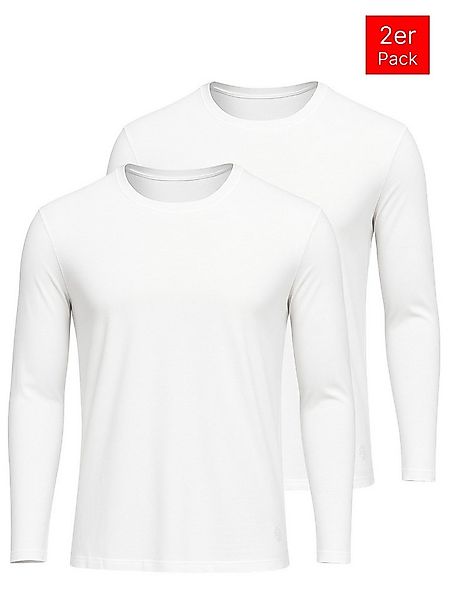 Tazzio Rundhalspullover Langarmshirt E108 (Packung, 2-tlg., 2er-Pack) Langa günstig online kaufen