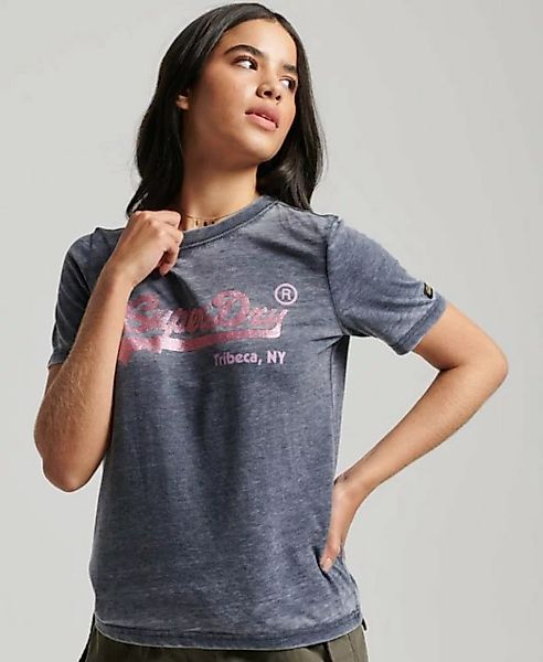 Superdry T-Shirt EMBELLISHED VL T SHIRT Eclipse Navy günstig online kaufen