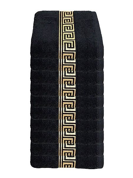 Julie Julsen Gästehandtücher 10-Gästehandtücher-SCHWARZ-GOLD-Gästetuch 30 x günstig online kaufen