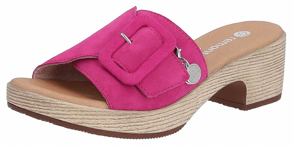 Remonte Pantoletten Veloursleder Pantolette günstig online kaufen