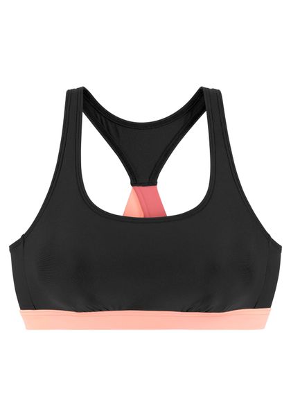 LASCANA ACTIVE Bustier-Bikini-Top Janni, mit kontrastfarbenen günstig online kaufen