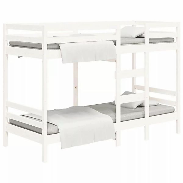 Vidaxl Etagenbett Weiß 90x200 Cm Massivholz Kiefer günstig online kaufen