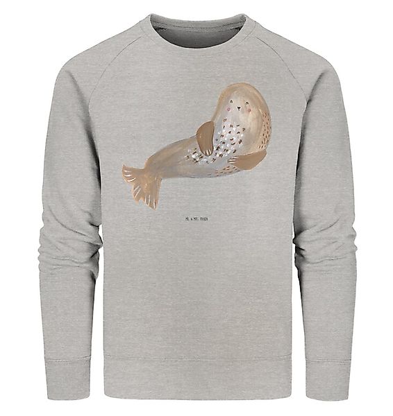 Mr. & Mrs. Panda Longpullover Robbe Lachen Größe M - Heather Grey - Geschen günstig online kaufen